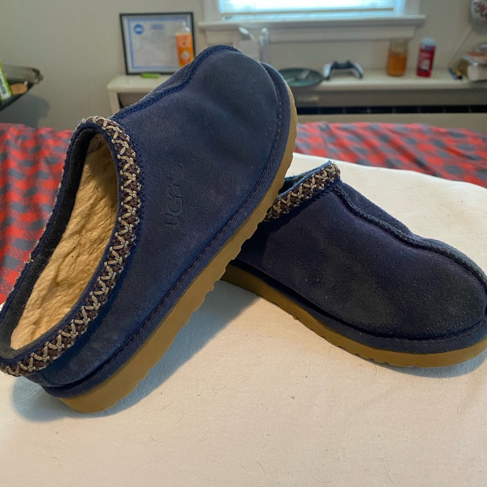 UGG Dark Blue Tasman Slippers